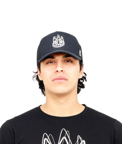 Cult of Individuality MESH BACK TRUCKER CURVED VISOR (BLACK/WHITE)