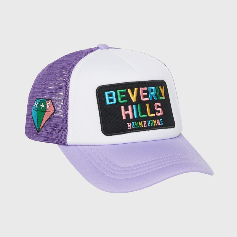 HOMME FEMME Beverly Hills Trucker Hat Periwinkle (LIGHT PURPLE)