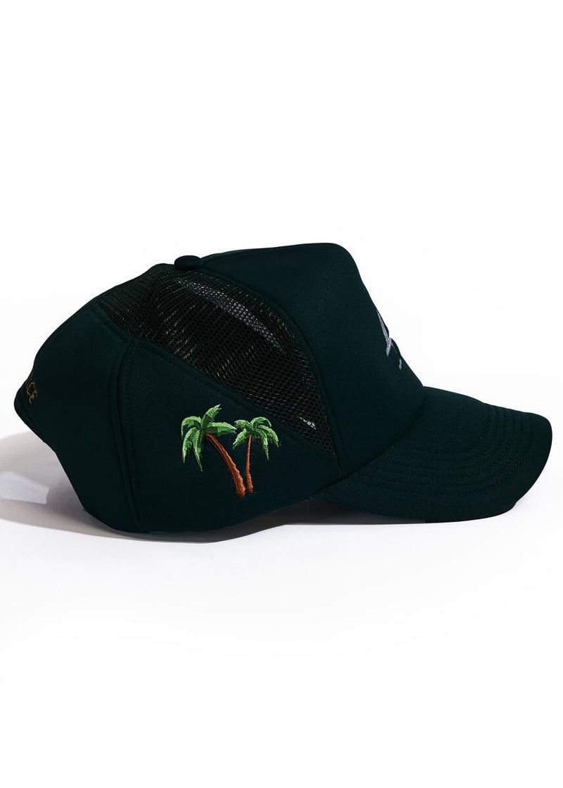 Reference PARADISE LA TRUCKER Hat (BLACK)