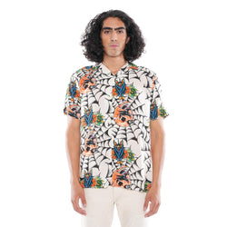 Cult of Individuality YAKUZA SHORT SLEEVE WOVEN (CREAM)