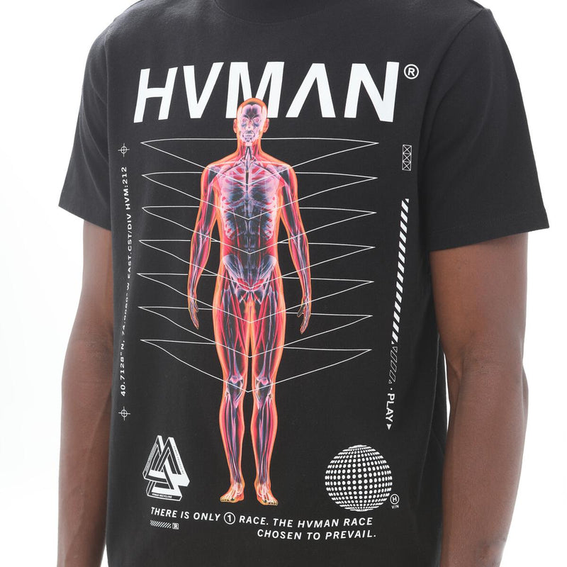 HVMAN BY CULT NOVELTY TEE HVMAN PROGRAMMING (BLACK)