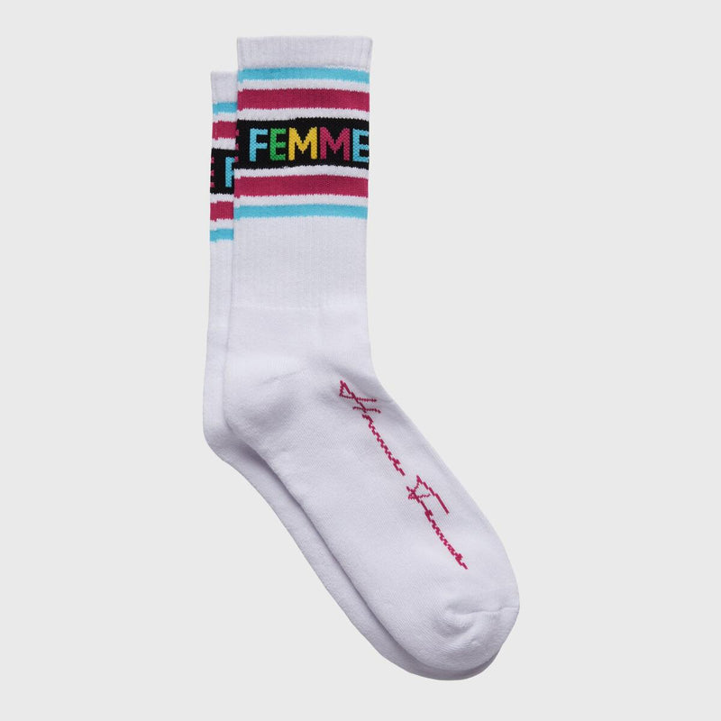 HOMME FEMME Vintage Sock (WHITE/MULTICOLOR)