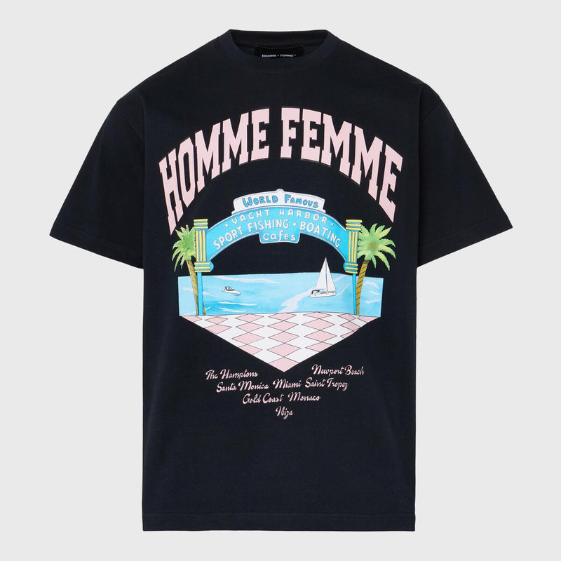 HOMME FEMME Yacht Club Tee (BLACK)