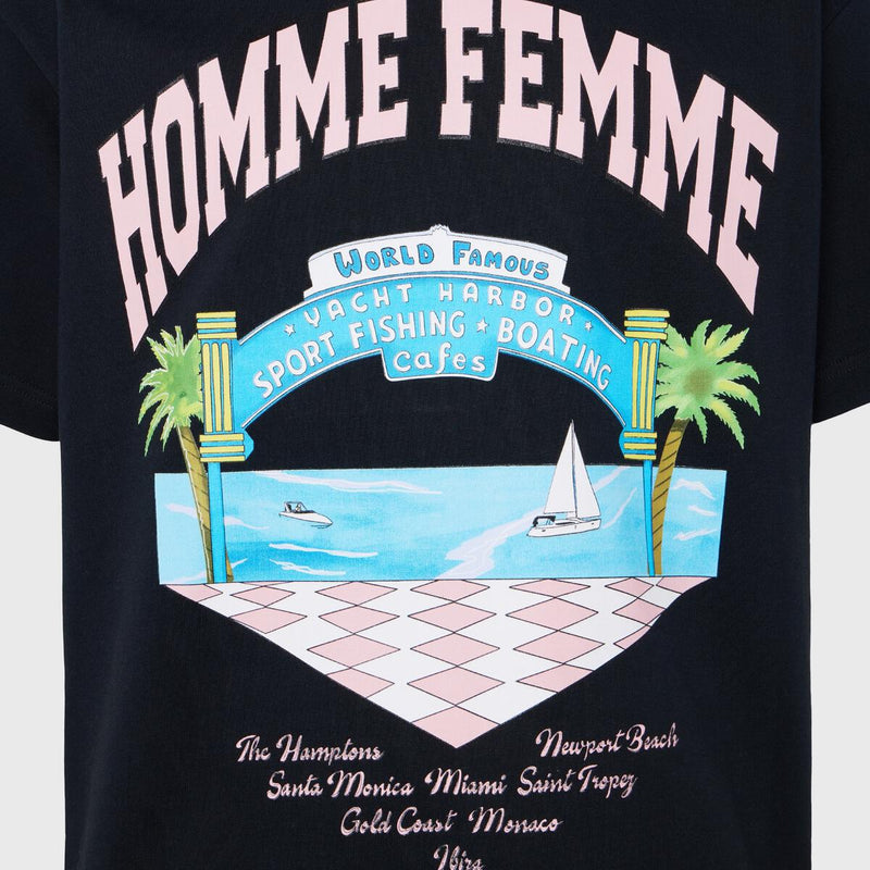 HOMME FEMME Yacht Club Tee (BLACK)