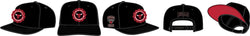 PRO STANDARD CHICAGO BULLS CREST EMBLEM WOOL SNAPBACK HAT (BLACK)