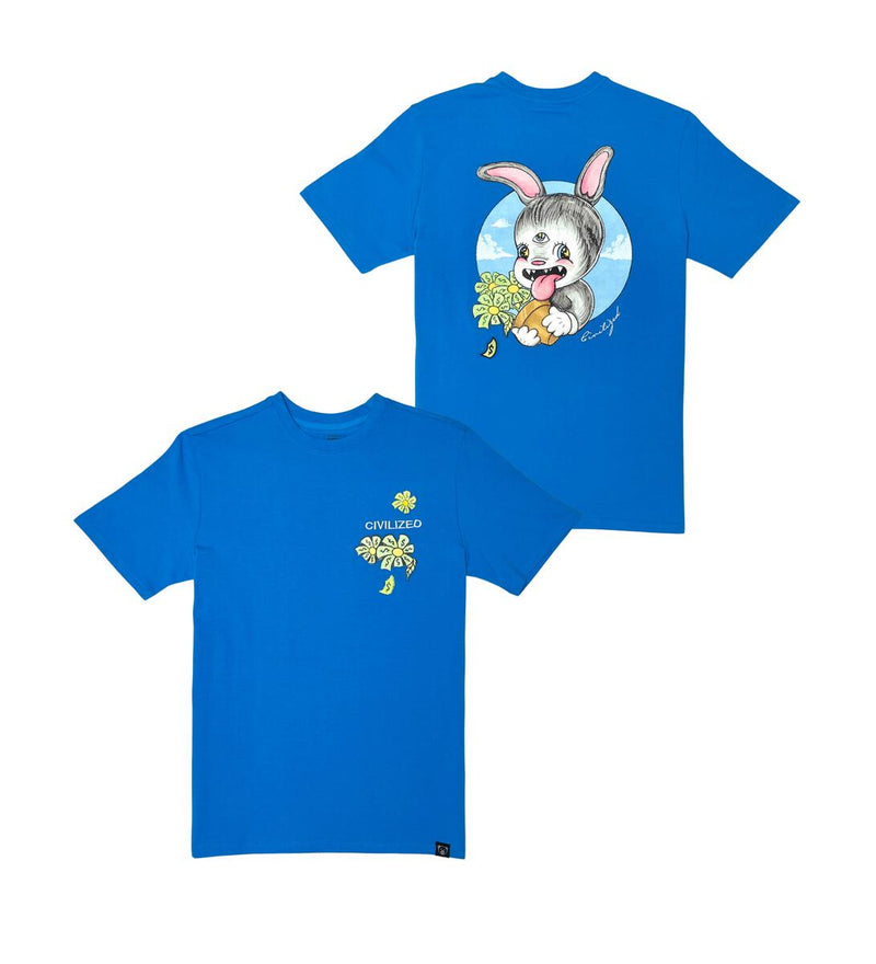 Civilized Bunny Tee (BLUE)