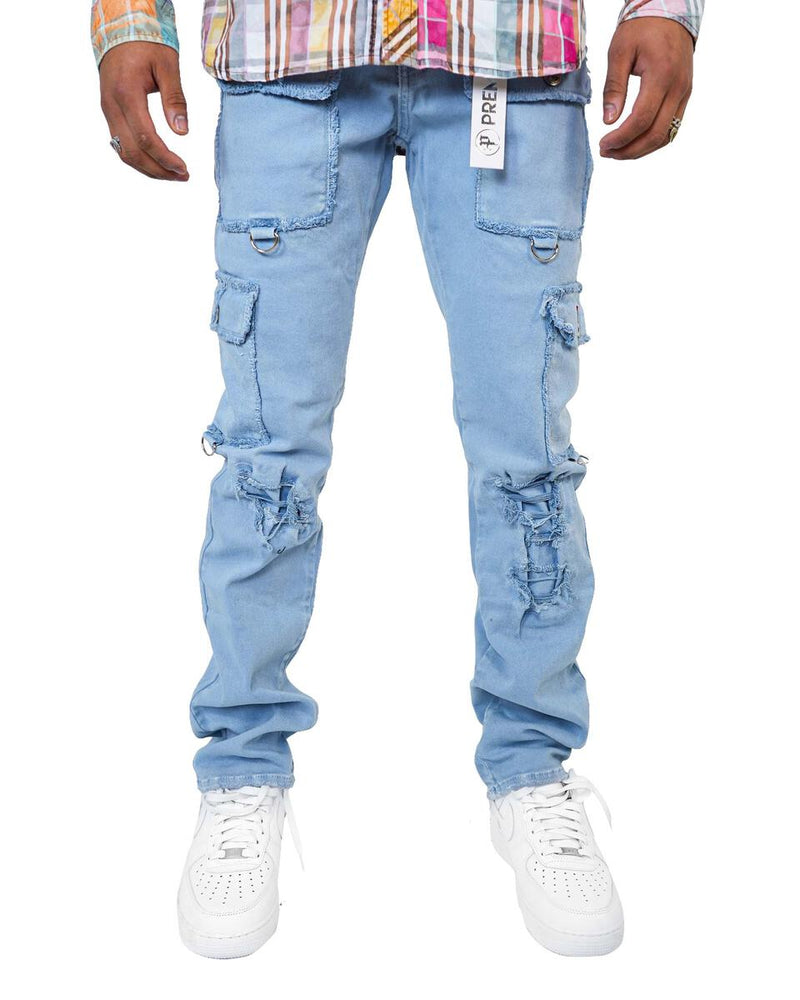 Preme Denim Jeans (POWDER BLUE)