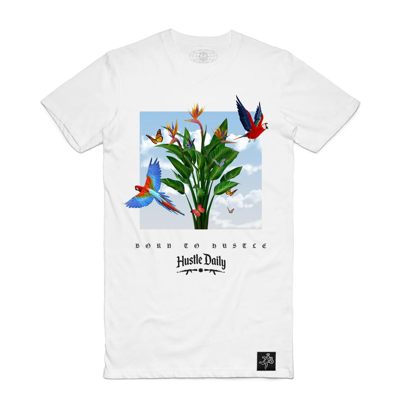 Hustle Daily PARADISE HUSTLE Shirt (WHITE)