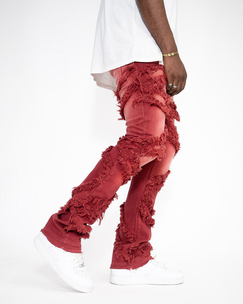 Golden Denim The Stacked Team Red