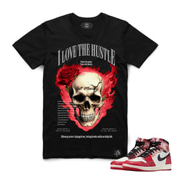 Hustle Daily Love The Hustle Skull Shirt (BLACK)