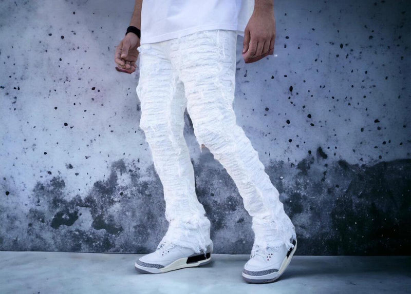 Damati ARTE STACKED PREMIUM DENIM (WHITE)