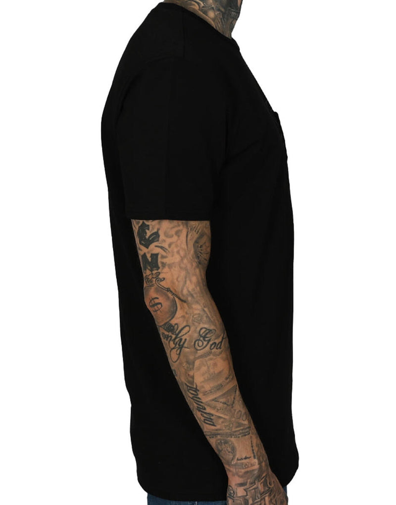 THC Under Logo Pocket Tee (Black)