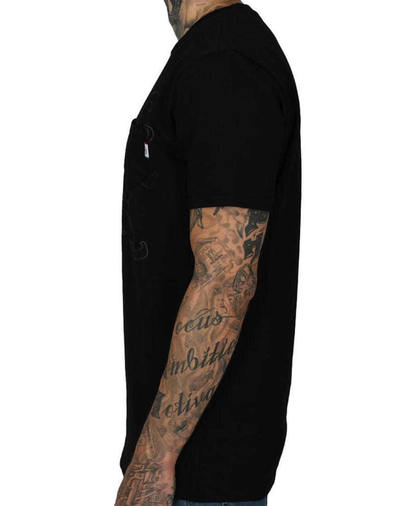 THC Under Logo Pocket Tee (Black)