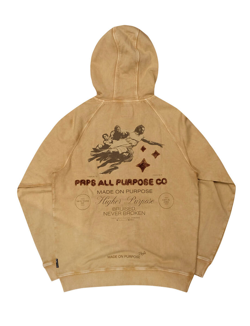 PRPS SYSTEM FULL ZIP HOODIE (CROISSANT)