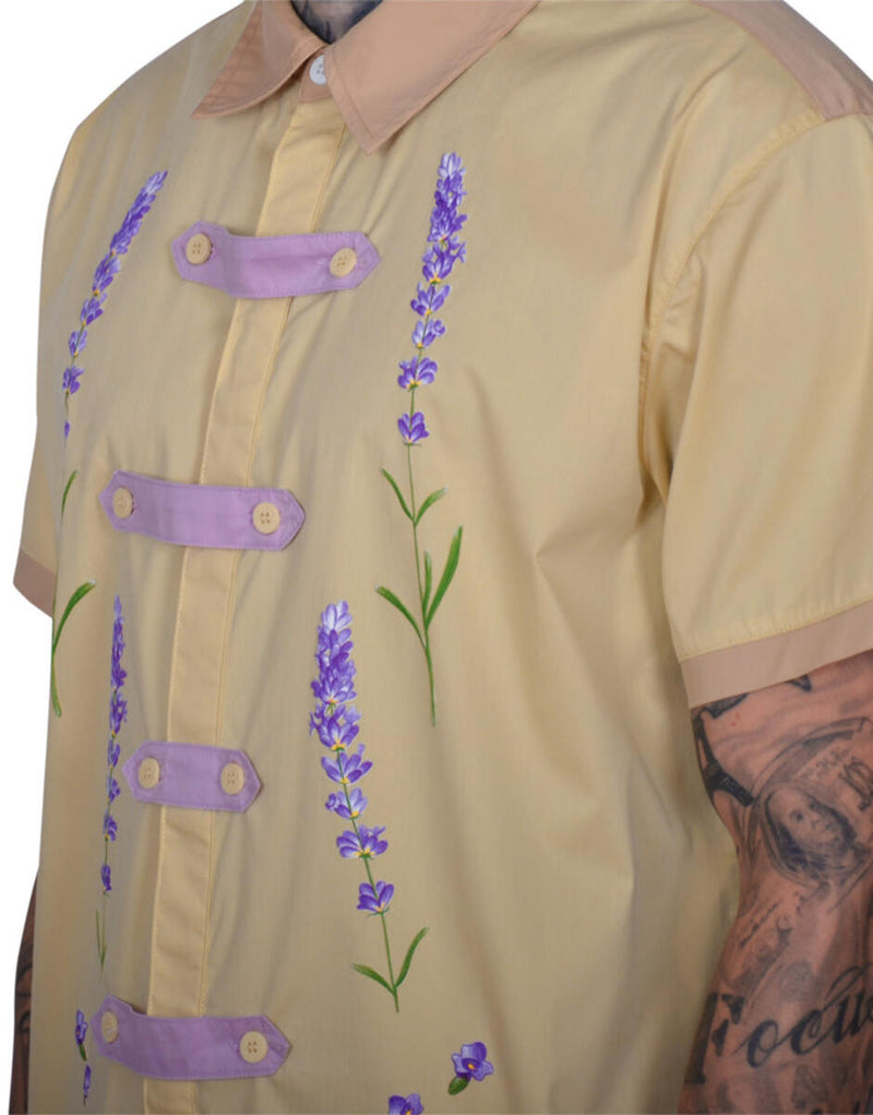 THC Valensole Lavender SS Button Down Shirt (Limestone)