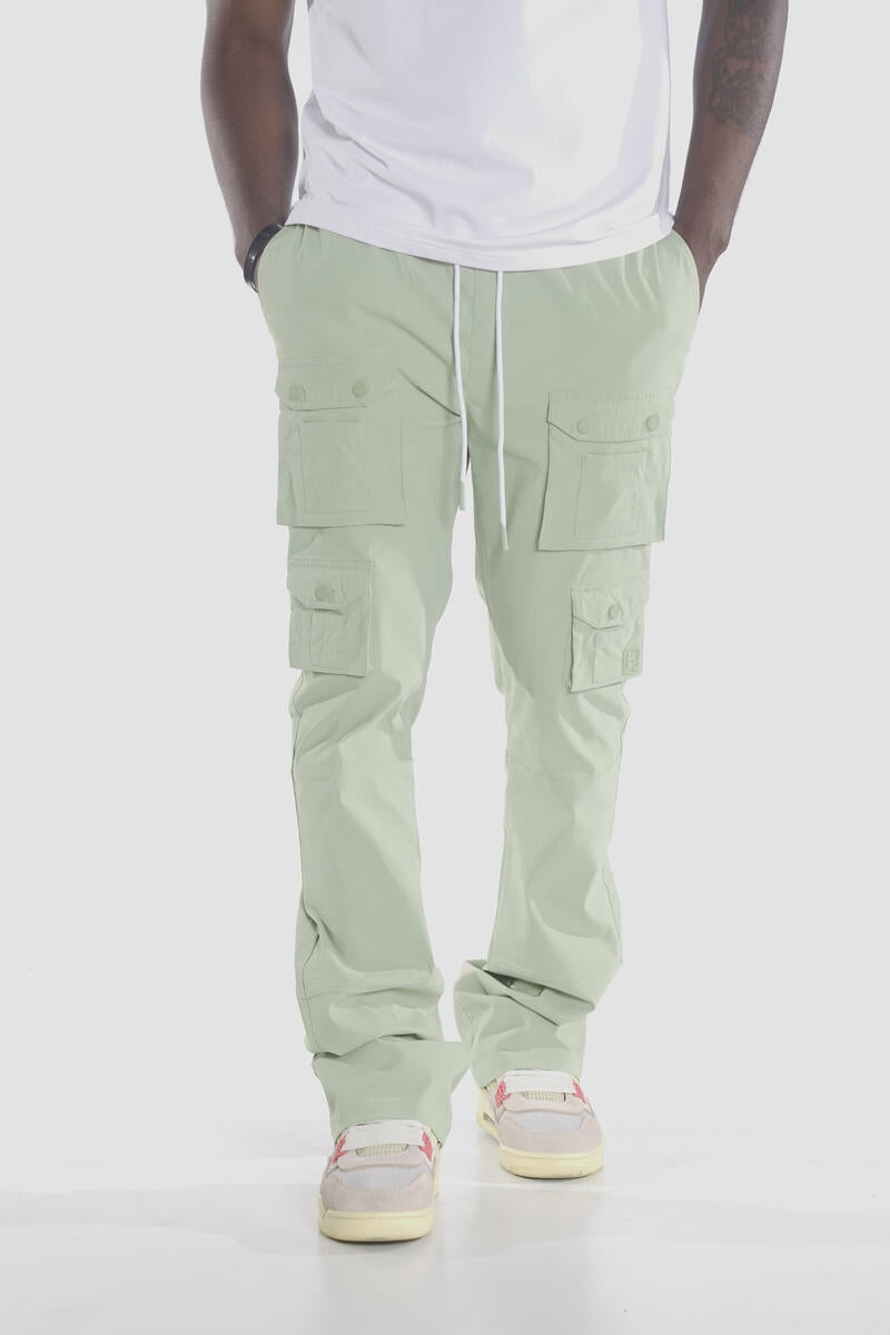 Makobi COLTON NYLON CARGO PANTS (OLIVE)