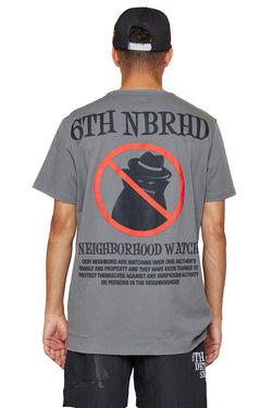 6th NBRHD NBRHD WATCH TEE (VINTAGE GREY)