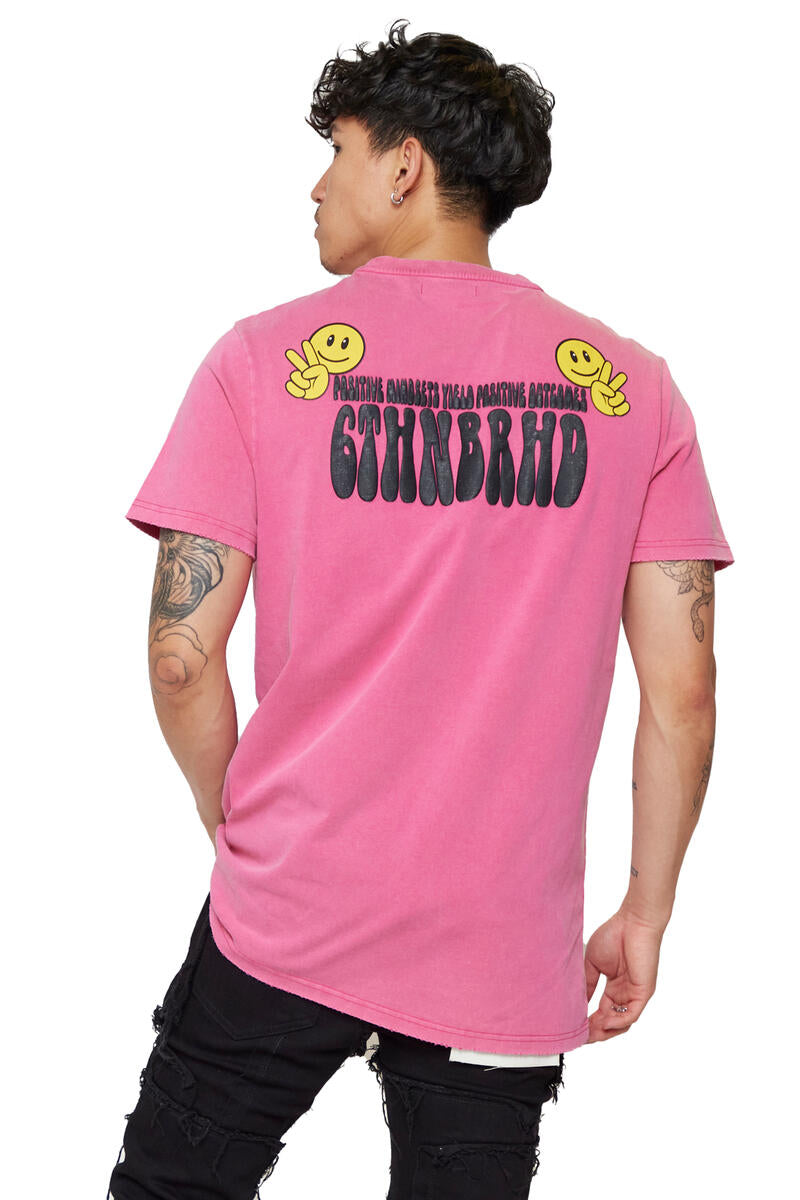 6th NBRHD POSITIVE MINDSETS TEE (VINTAGE MAGENTA)