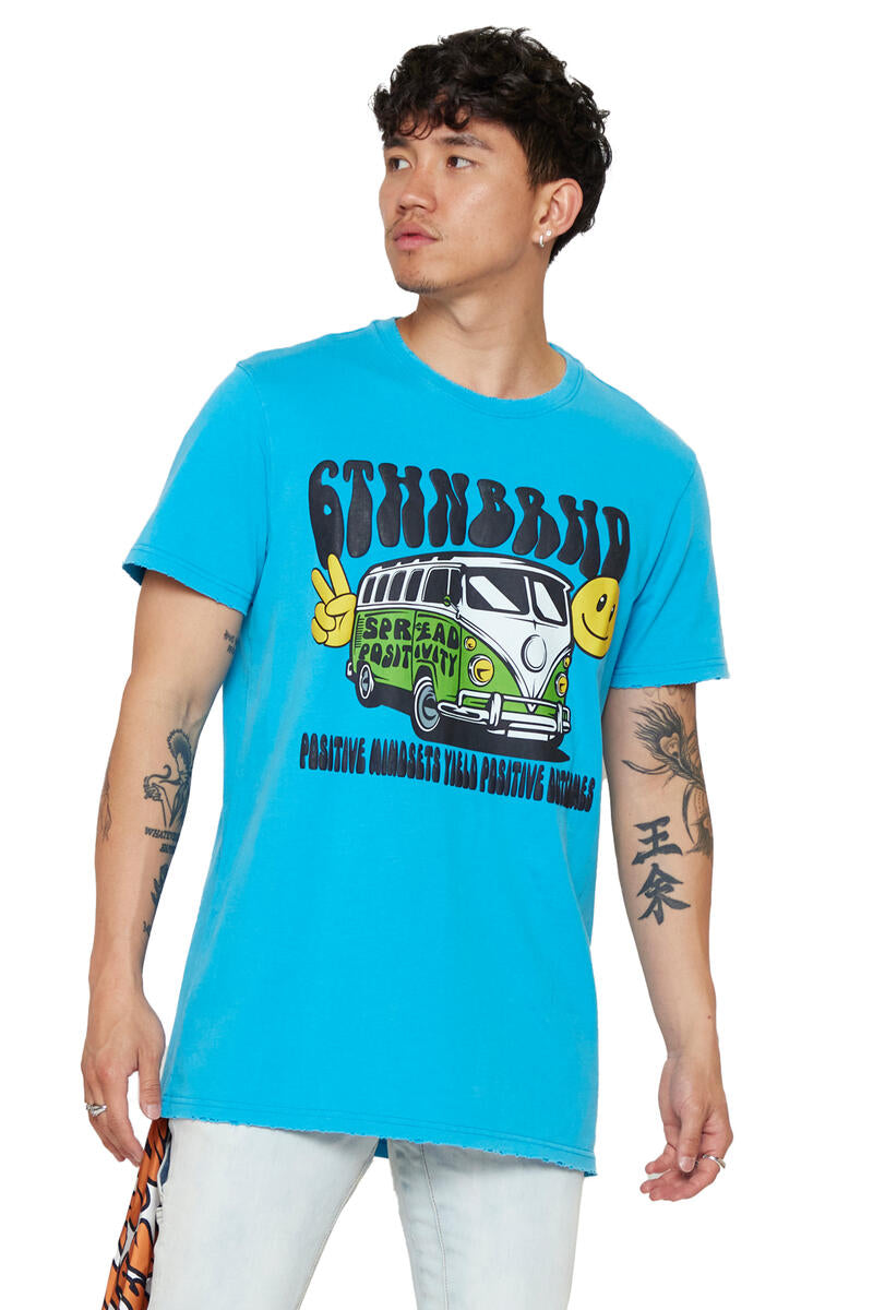 6th NBRHD POSITIVE MINDSETS TEE (VINTAGE TEAL)