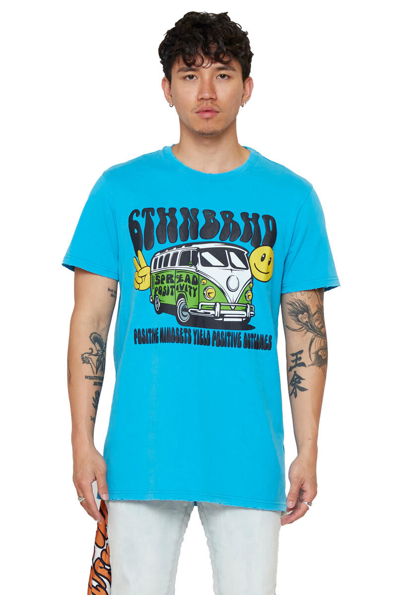 6th NBRHD POSITIVE MINDSETS TEE (VINTAGE TEAL)