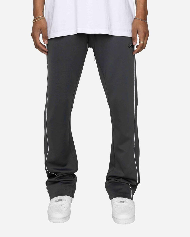 EPTM PIPING FLARED TRACK PANTS (CHARCOAL)