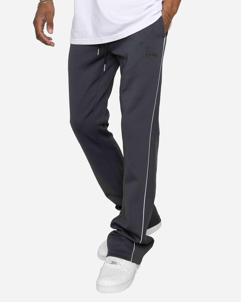 EPTM PIPING FLARED TRACK PANTS (CHARCOAL)