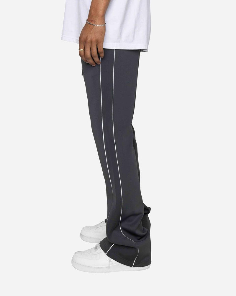 EPTM PIPING FLARED TRACK PANTS (CHARCOAL)