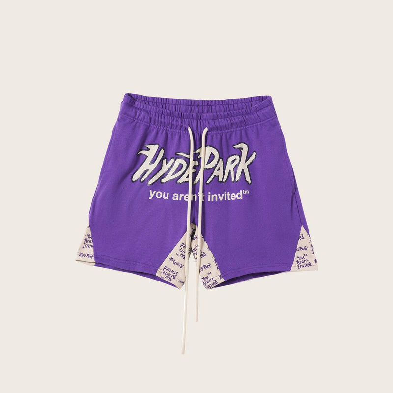 Hyde Park Heritage Panel Shorts (Purple)