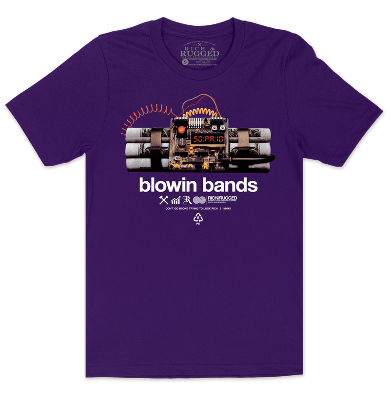 Rich & Rugged Blowin Bands Shirt (Purple)