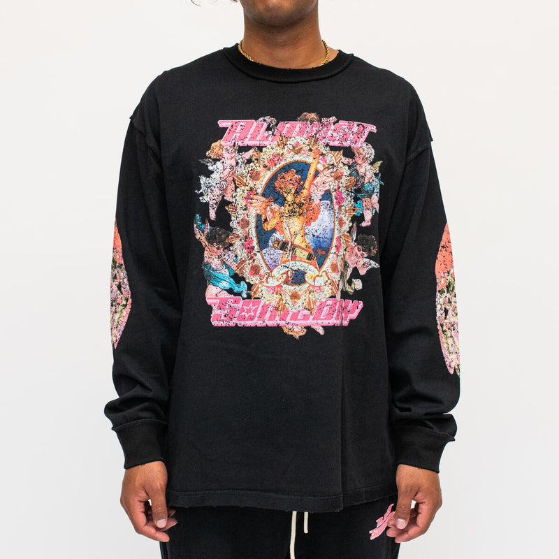 Almost Someday St Valentines L/S Tee (black)