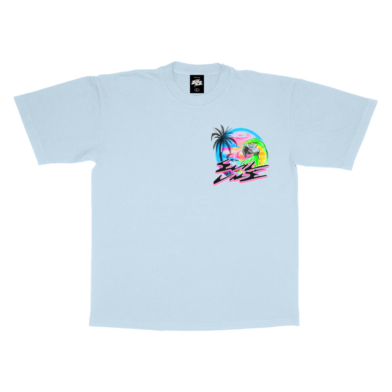 Evil Vice PARADISE CLUB SHIRT (LIGHT BLUE)