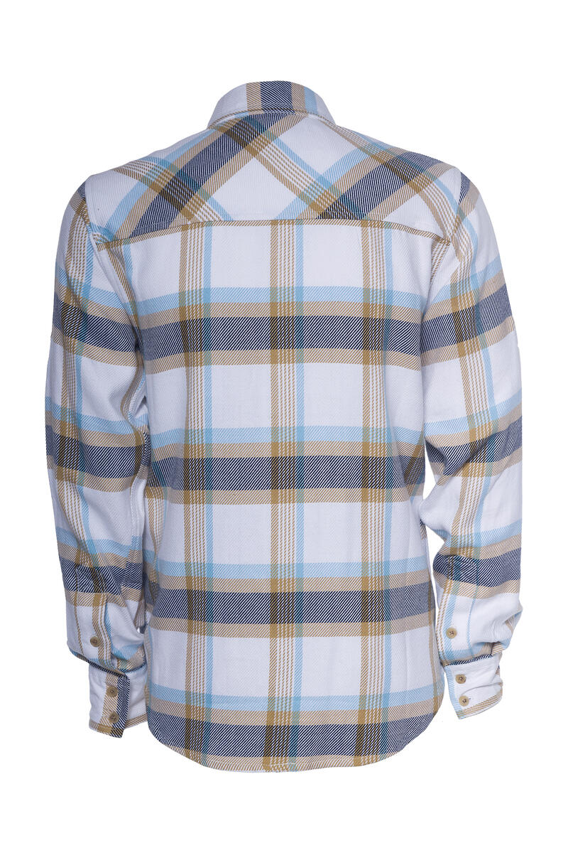 A TIZIANO TATUM LS PLAID SHIRT (WHITE)