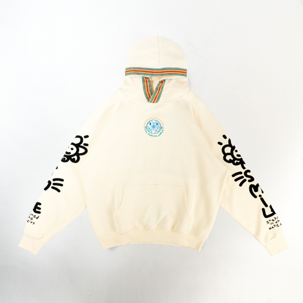 VIC GARCIA Life Smile Hoodie (White Asparagus)