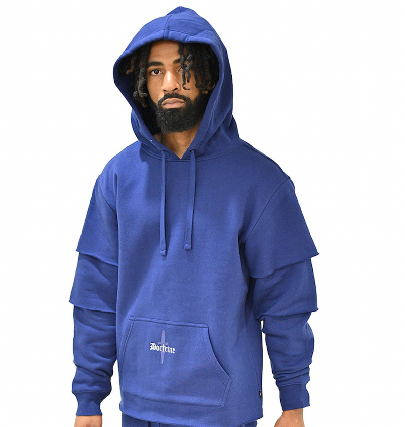 Doctrine LAYERED HOODIE (NAVY)