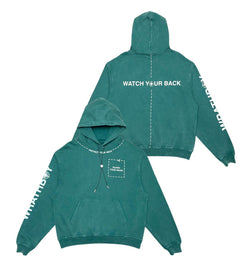 Wrathboy WATCH YOUR BACK HOODIE (DEEP GRASS)