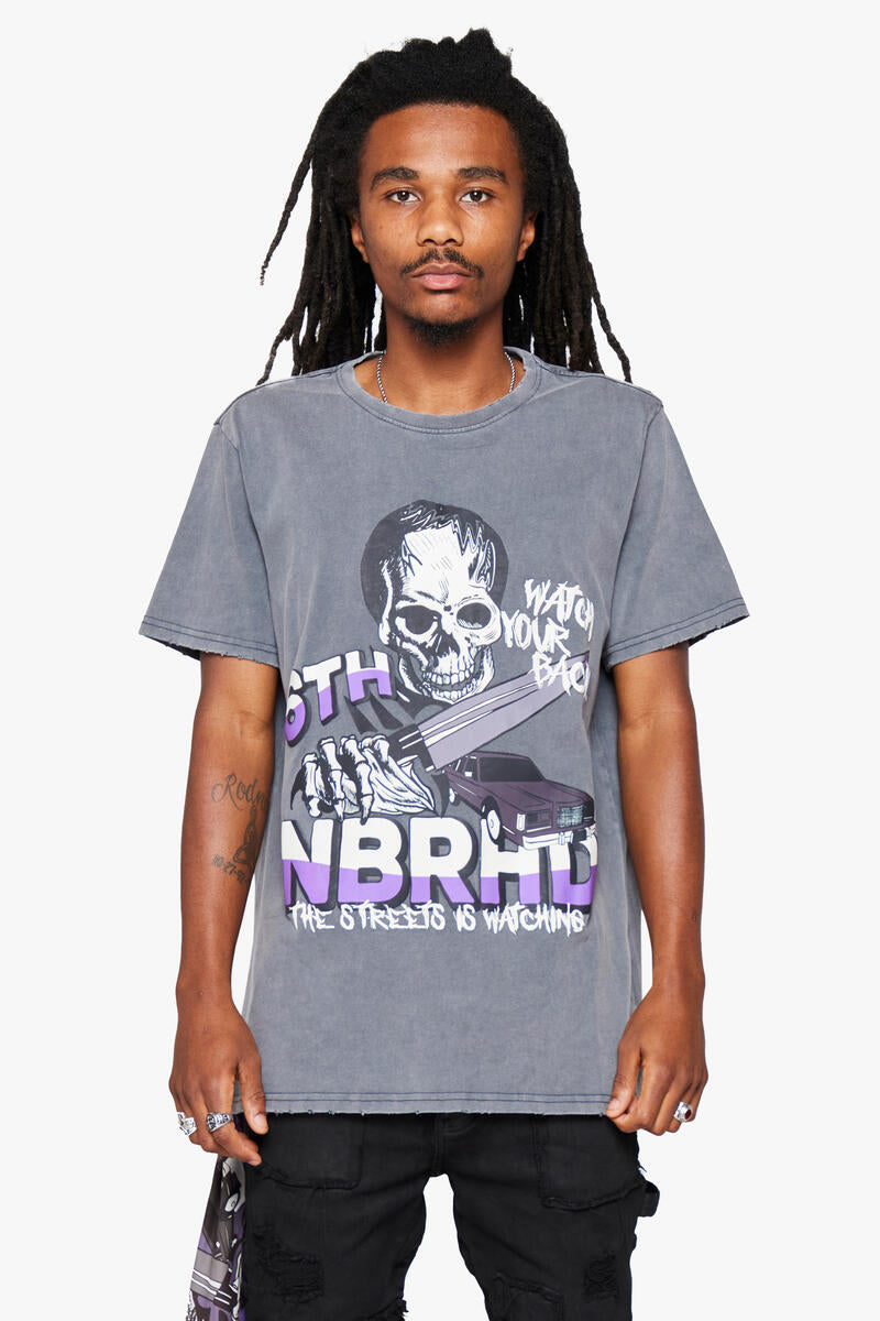 6th NBRHD CREEPER TEE (GRAY)