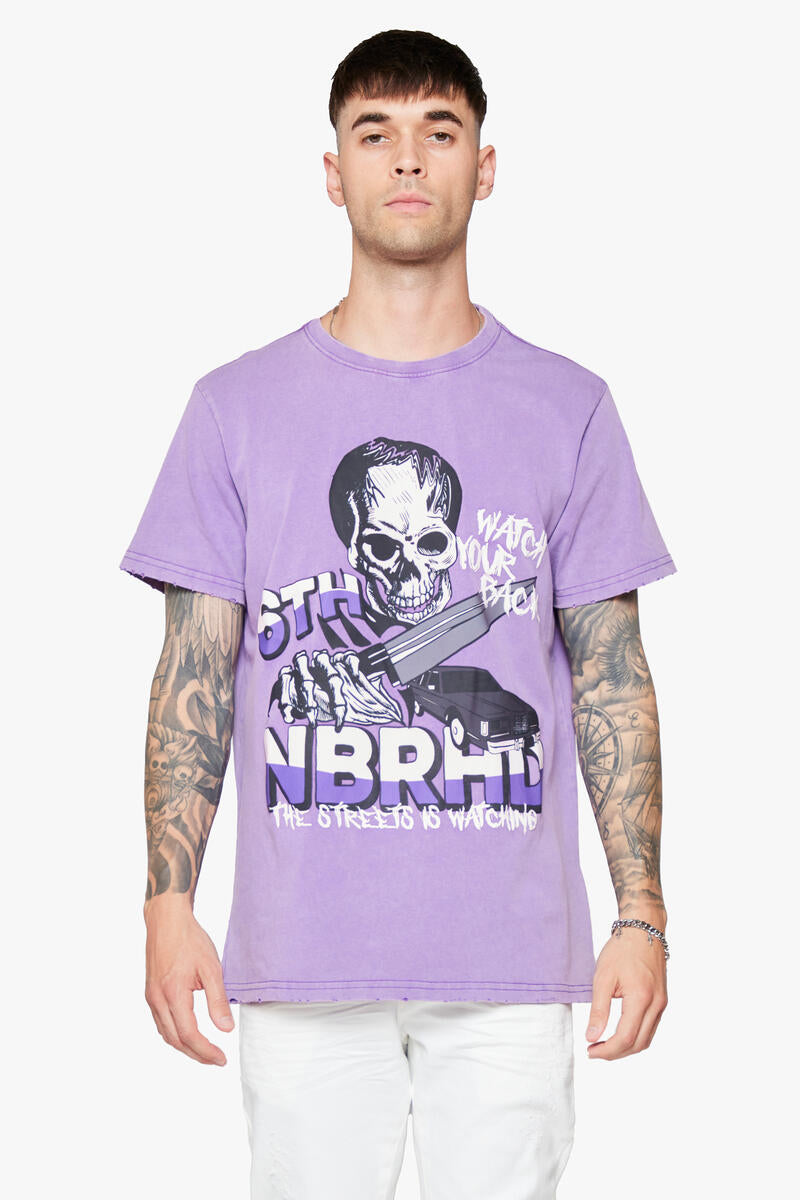 6th NBRHD CREEPER TEE (PURPLE)