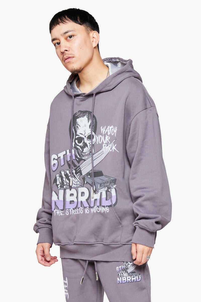 6th NBRHD APOCOLYPSE HOODIE AND STACKED PANTS (GREY)