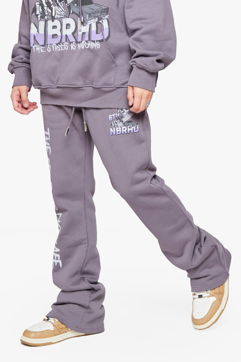 6th NBRHD APOCOLYPSE HOODIE AND STACKED PANTS (GREY)