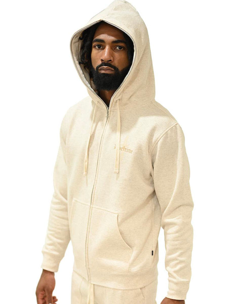 Doctrine CORE DAGGER FACIAL HOODIE (HEATHER OATMEAL)