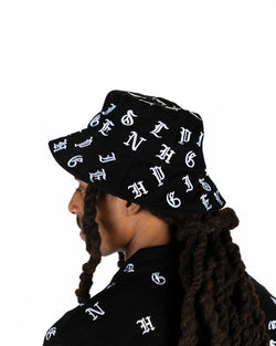 PHEELINGS SOUL STAMPED BUCKET HAT (JET BLACK)