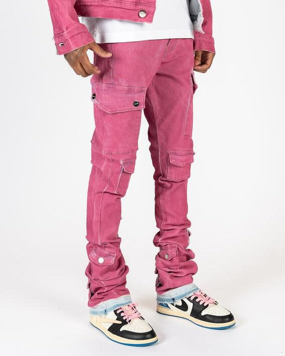 PHEELINGS MY PLEASURE FLARE STACK DENIM (ROUGE)