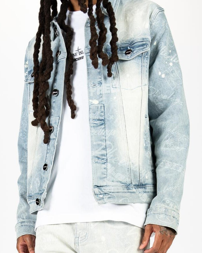 PHEELINGS JOYFUL JOURNEY DENIM JACKET (BLUE GRADIENT)