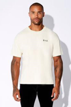 RTA S/S TAN CHEST LOGO TEE (TNCLB)