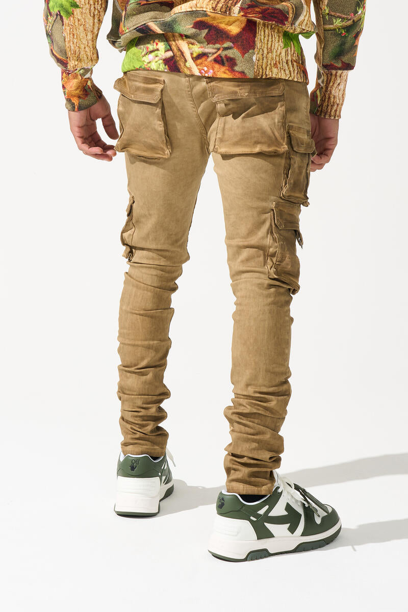 SERENEDE Tigers Eye Cargo Jeans (BROWN)