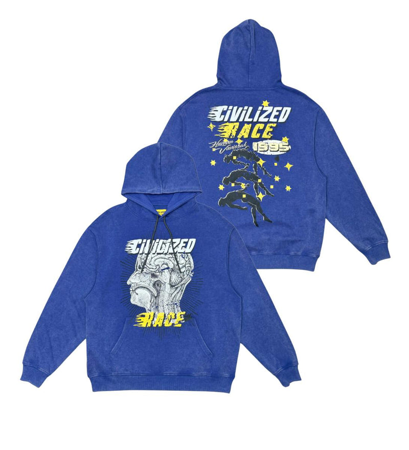 Civilized HUMAN RACE HOODIES (ROYAL)