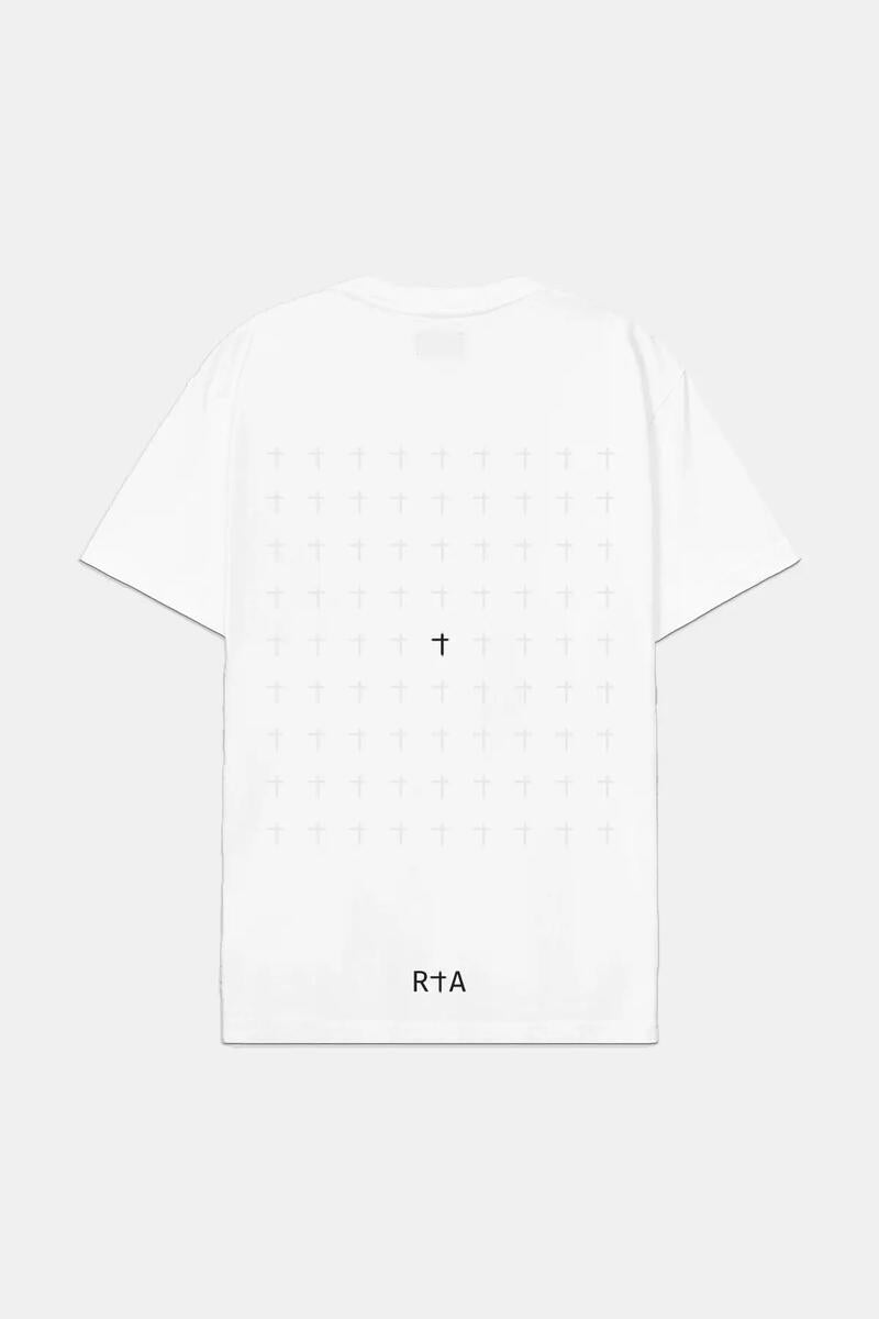 RTA LIAM TEE (WHITE R.I.P. CROSS)