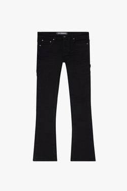 Valabasas TATTERED BLACK STRAIGHT JEAN (Black)