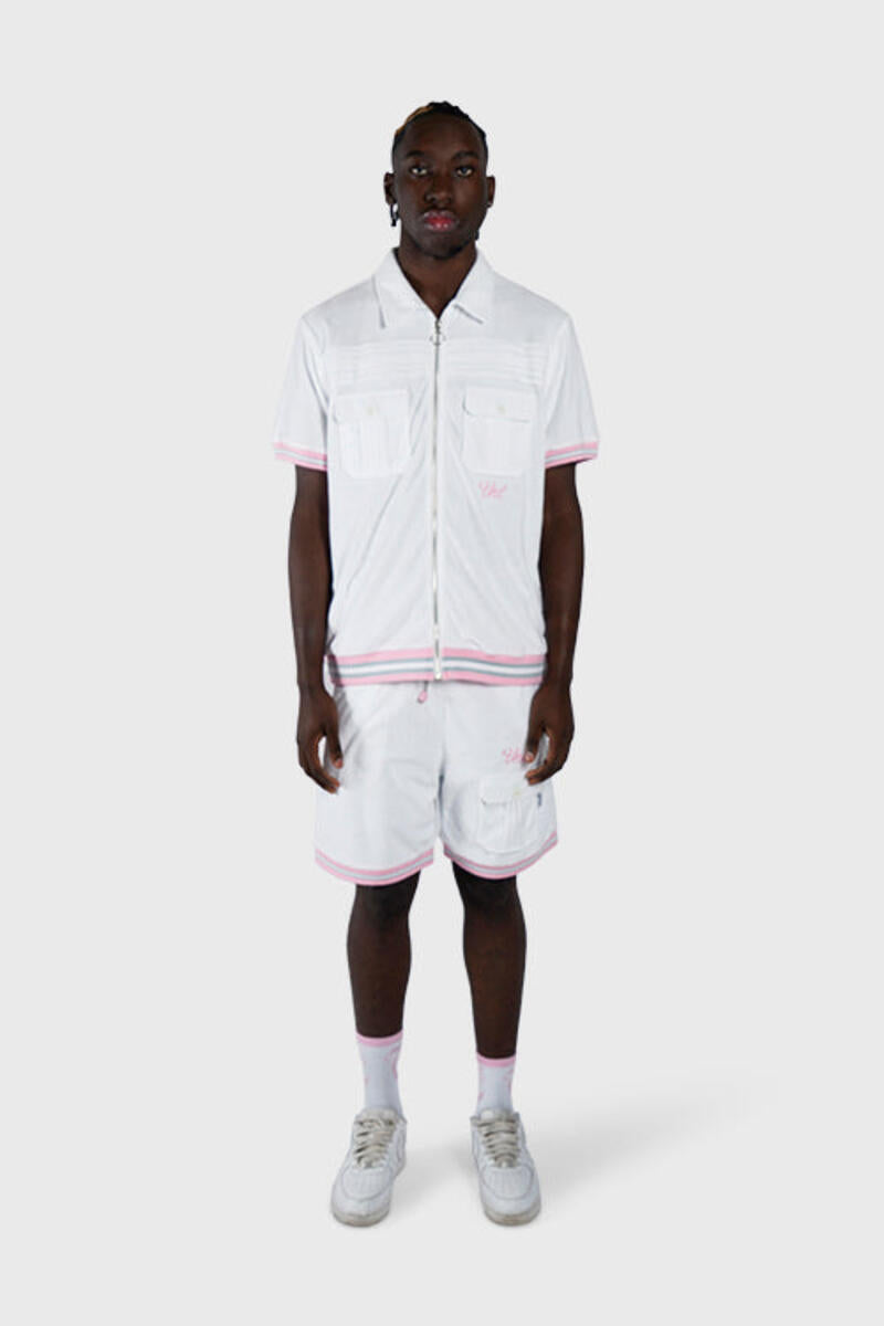 THC Racket Club Terry Cloth Cabana Shirt & Short (White)