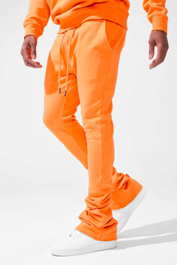 JORDAN CRAIG UPTOWN STACKED SWEATPANTS (ORANGE)